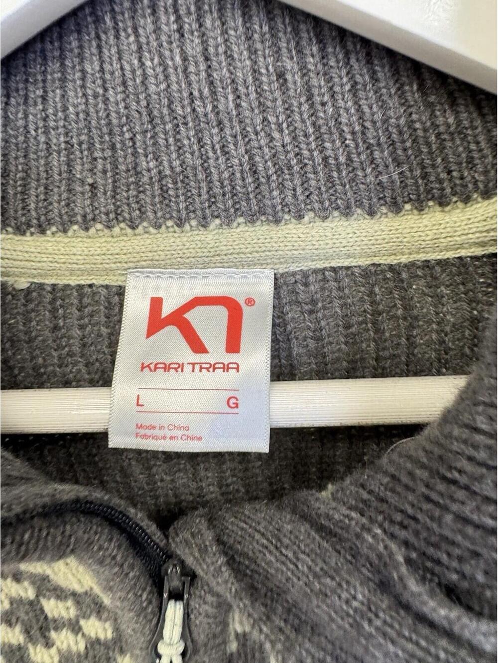 kari traa Ski Sweater Sz L Womens Wool Blend - Picture 2 of 5